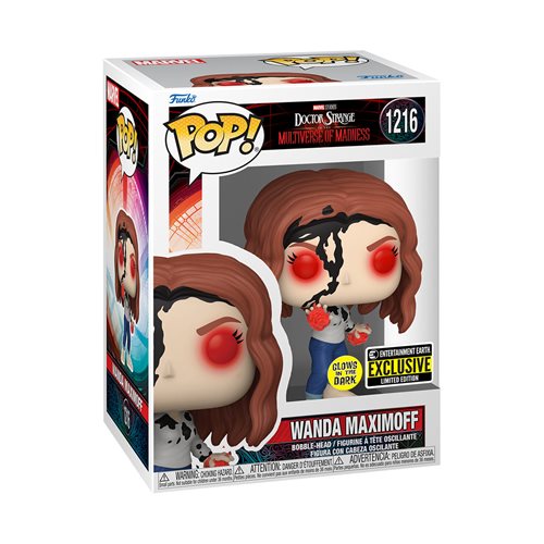 Doctor Strange in the Multiverse of Madness Wanda (Earth-838) Glow-in-the-Dark Pop! Vinyl Entertainment Earth Exclusive