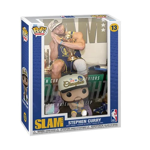 NBA SLAM Stephen Curry Funko Pop! Cover Figure #13 with Case