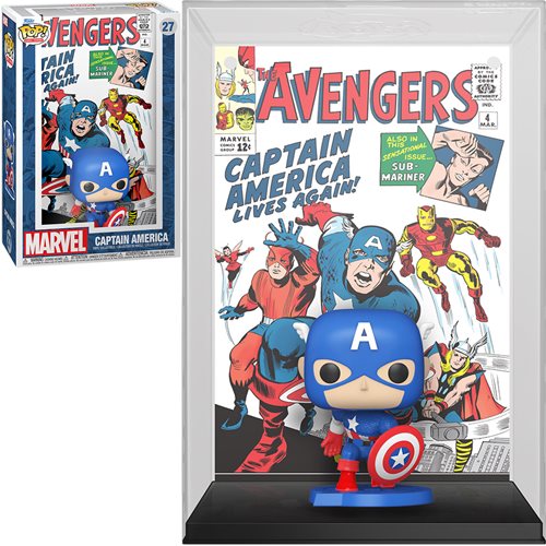 The Avengers #4 (1963) Captain America Funko Pop! Comic Cover Figure with Case #27