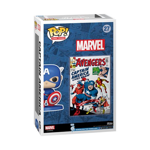 The Avengers #4 (1963) Captain America Funko Pop! Comic Cover Figure with Case #27