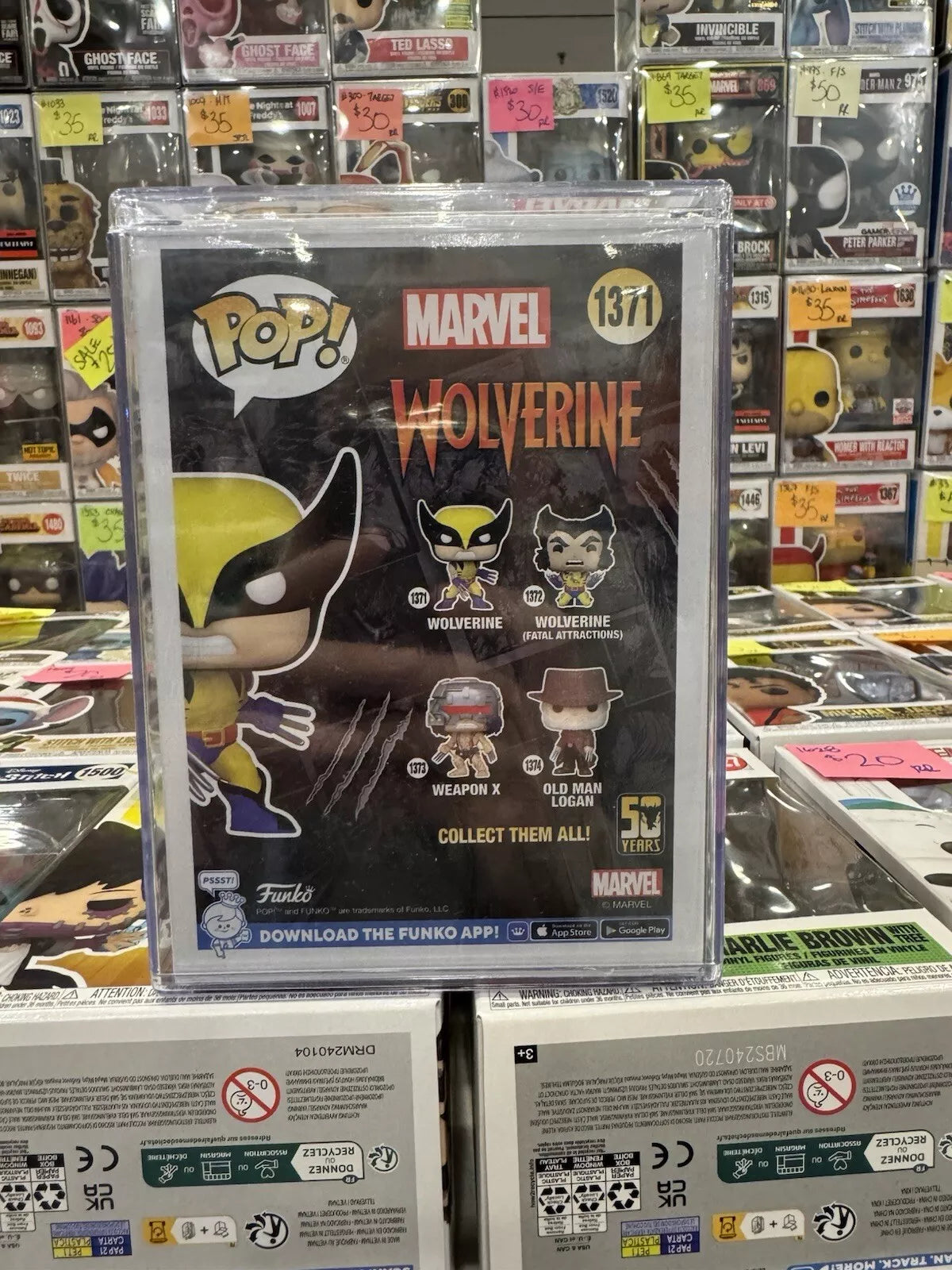 Funko Pop NYCC 2024 - Marvel X-Men Wolverine #1371 50 Years Sealed LE 1000